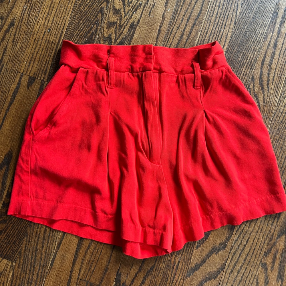 Red flowy shorts Forever 21 size small